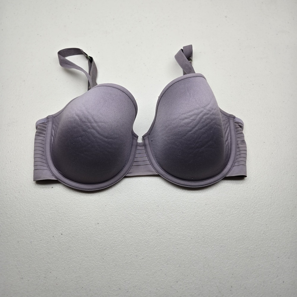 Thirdlove Women Bra 34B Purple T Shirt Underwired Strap‎ Adjustable
